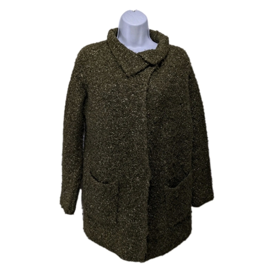Eileen Fisher Cardigan Sweater Coat PP 0 or Size 2 Oversized Alpaca Blend #2200